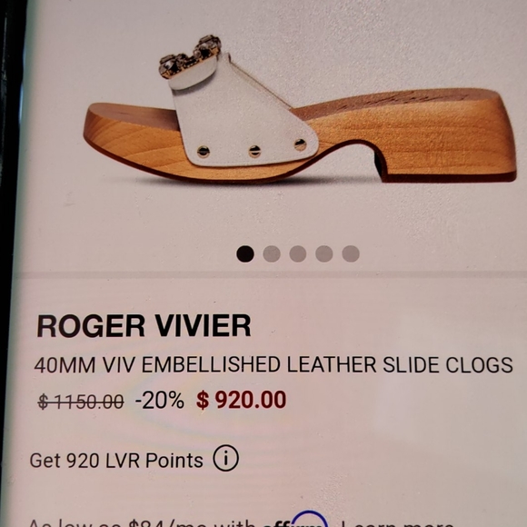 Roger Vivier Embellished Leather Slide Glogs! NWT! - Picture 8 of 8